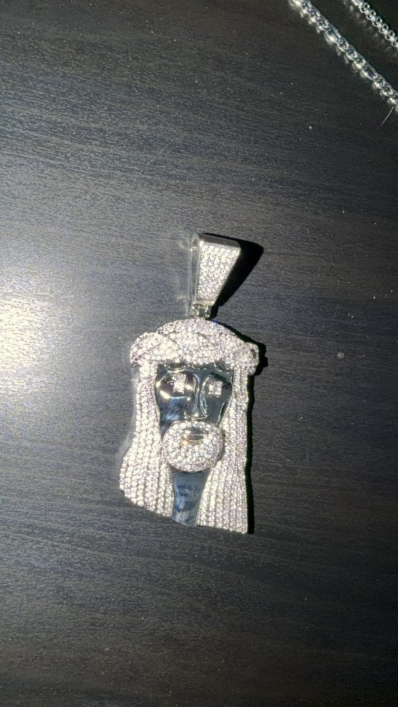Zilveren hanger, Handtassen en Accessoires, Ophalen, Overige voorstellingen, Nieuw, Met edelsteen
