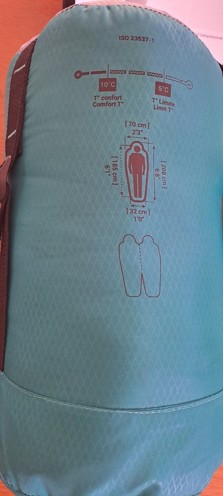 1 persoon self inflating matras en 1 slaapzak, Caravans en Kamperen, Slaapmatten, Ophalen of Verzenden, Zo goed als nieuw