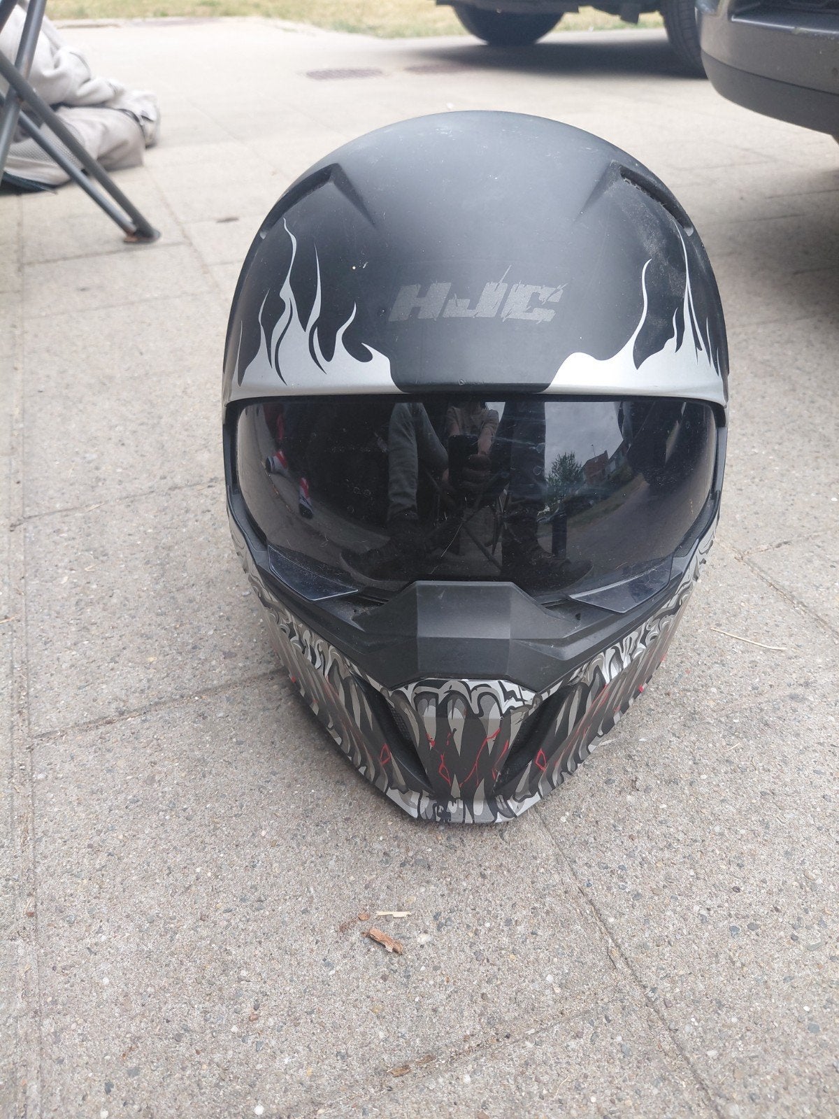 motorhelm, Vélos & Vélomoteurs, Casques de cyclomoteur, Enlèvement