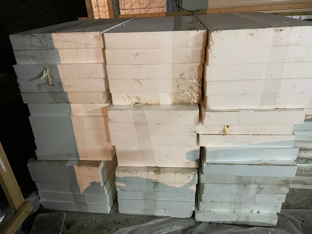 EPS Isolatieplaat 1m x 0,5 m 8 cm dik (23 m)( NIEUW 228 € ), Doe-het-zelf en Bouw, Isolatie en Afdichting, Ophalen, Dakisolatie