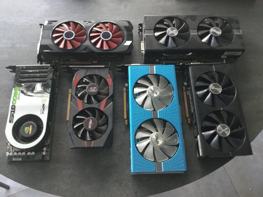Lot 6 cartes graphiques (AMD / Nvidia), Enlèvement, Utilisé, Autres chipsets
