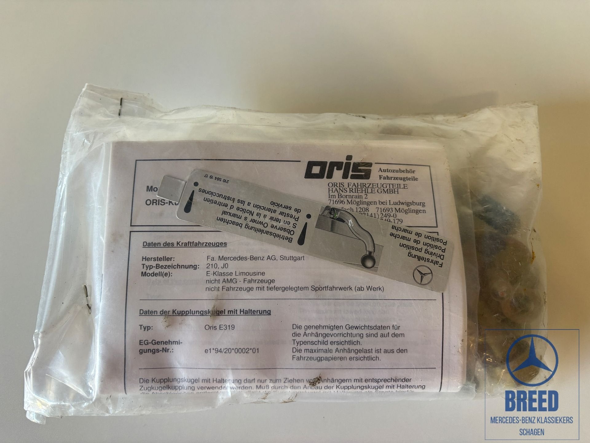 NOS montageset Oris trekhaak voor Mercedes-Benz W210 E-Klass, -, -, -
