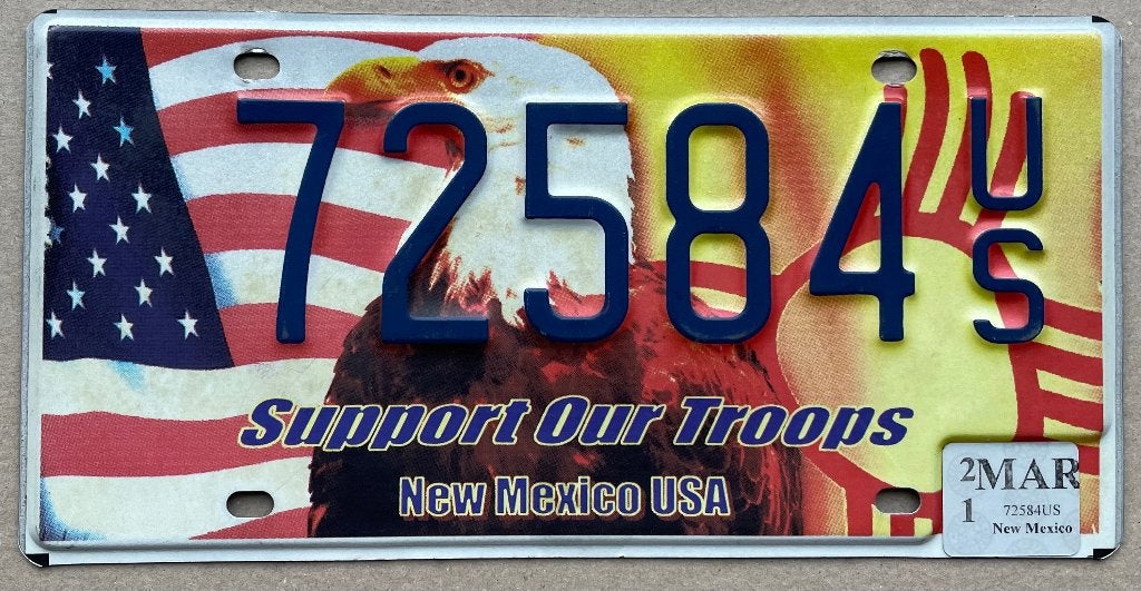 Nummerplaat New Mexico special USA plaque d'immatriculation, Enlèvement ou Envoi, Comme neuf