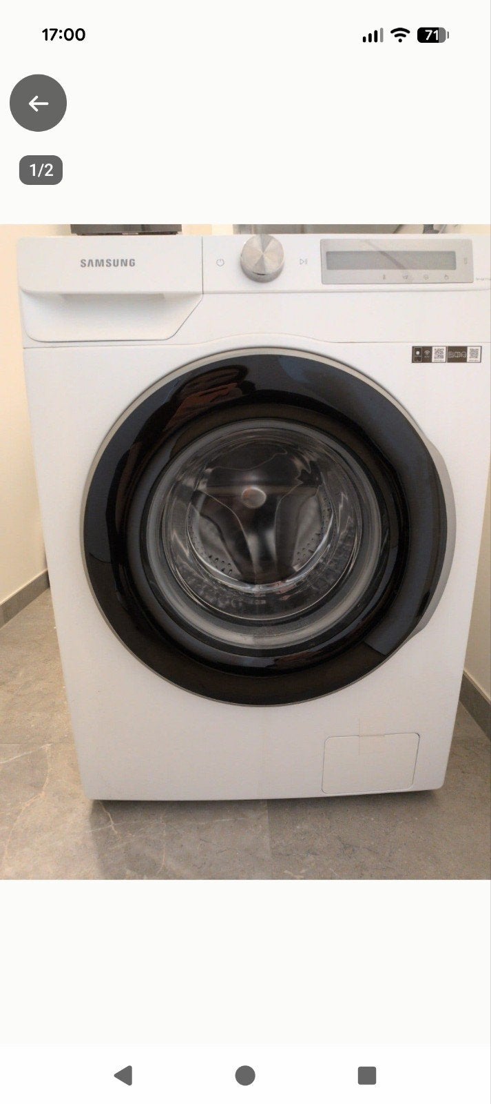 Samsung wasmachine 9kg autodose, Ophalen