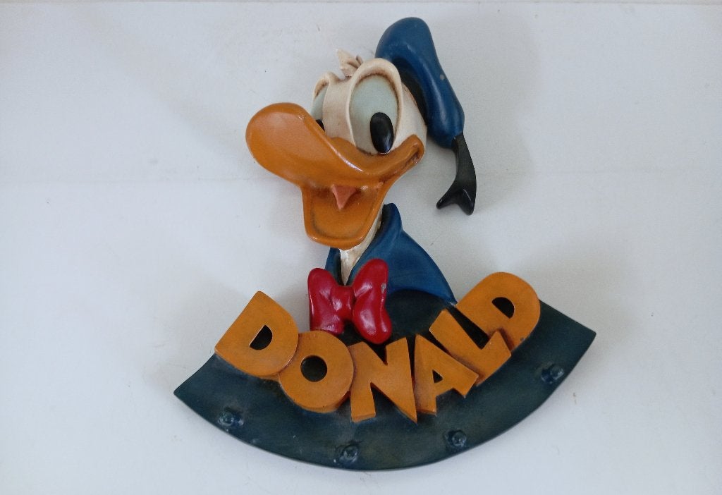 IMAGE DE PORTE-MANTEAU DONALD DUCK DISNEY, Collections, Disney, Utilisé, Statue ou Figurine, Donald Duck, Enlèvement ou Envoi