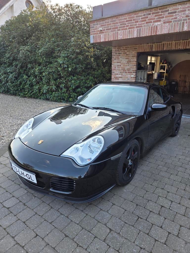 Porsche 996 Turbo, Auto's, Porsche, Particulier, Cruise Control, Automaat, Zwart, Zwart, Leder, Onderhoudsboekje, Ophalen