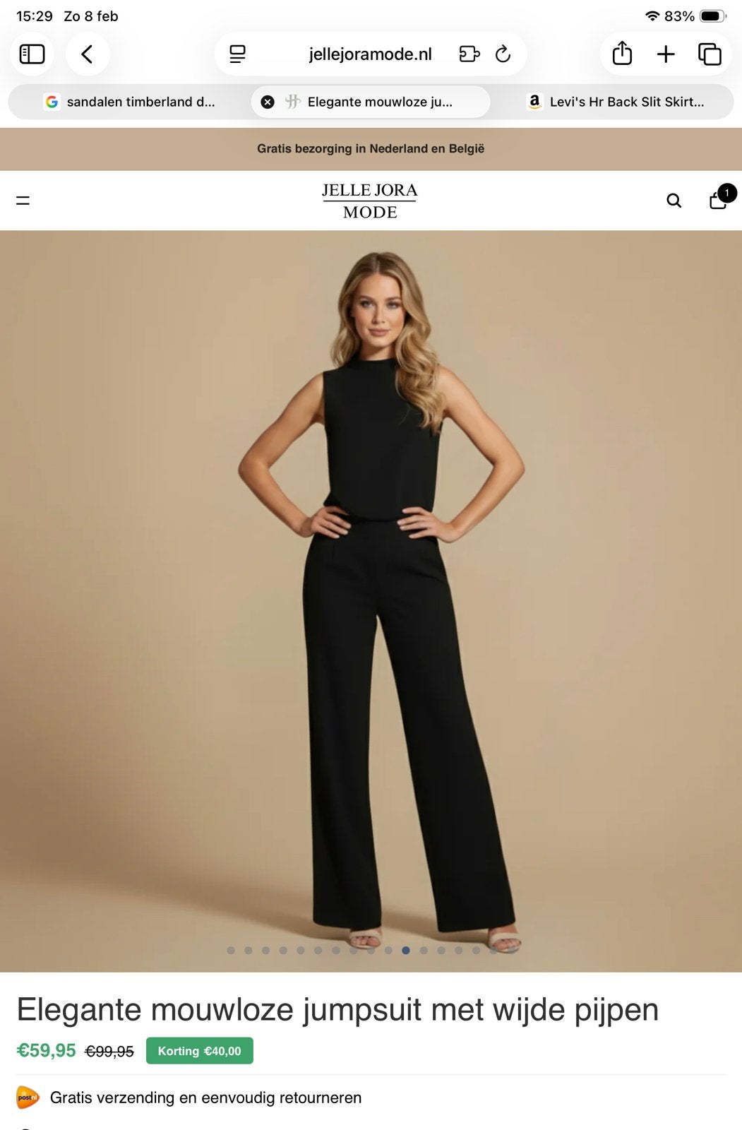 Jumpsuit, Kleding | Dames, Ophalen of Verzenden, Nieuw, Maat 42/44 (L), Zwart