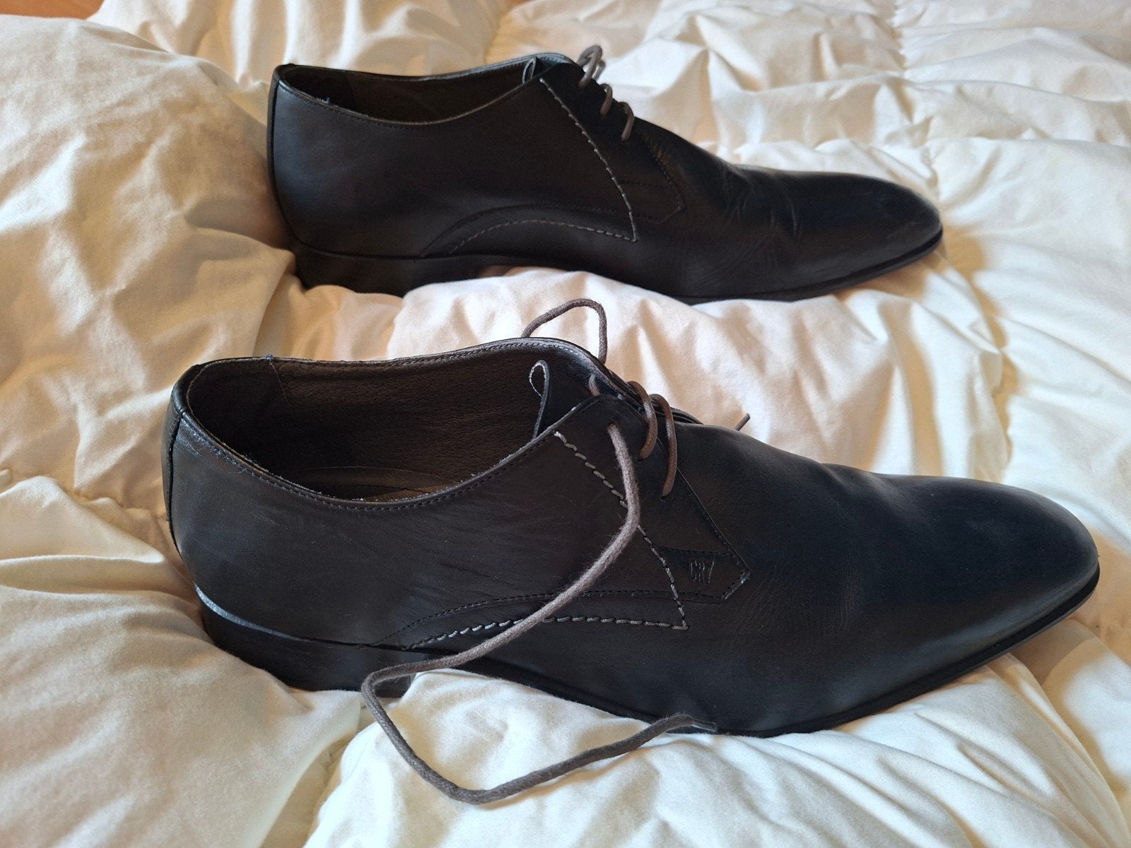 CR7 Cristiano Ronaldo leren schoenen maat 46., Vêtements | Hommes, Chaussures, Enlèvement ou Envoi, Comme neuf, CR7, Autres types