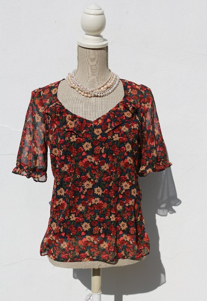 Leuke blouse van Naf Naf, maat S, Kleding | Dames, Meerkleurig, Ophalen of Verzenden, Zo goed als nieuw, Maat 36 (S)