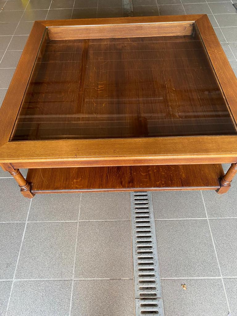 Table de salon en chêne de chez Rigaux, Huis en Inrichting, Ophalen, Zo goed als nieuw, Minder dan 50 cm, 100 tot 150 cm