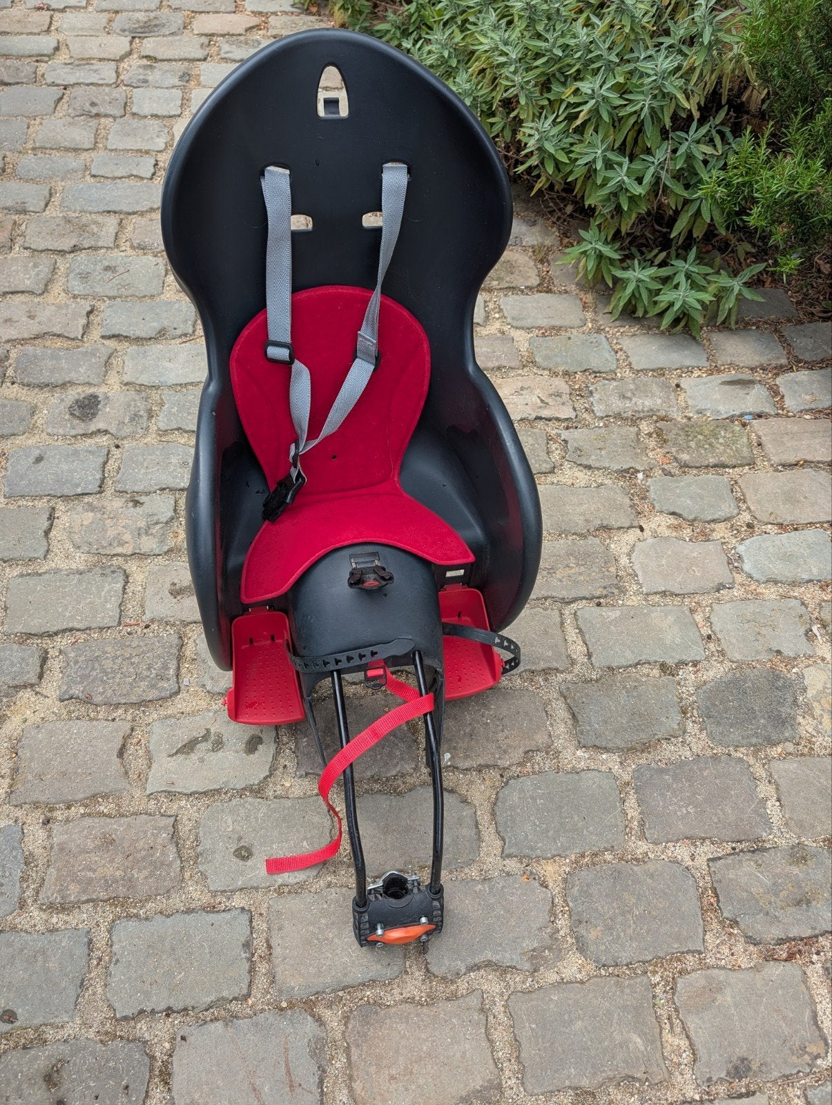Siège de vélo Polisport Wallaroo, Vélos & Vélomoteurs, Enlèvement, Utilisé, Polisport, Repose-pieds