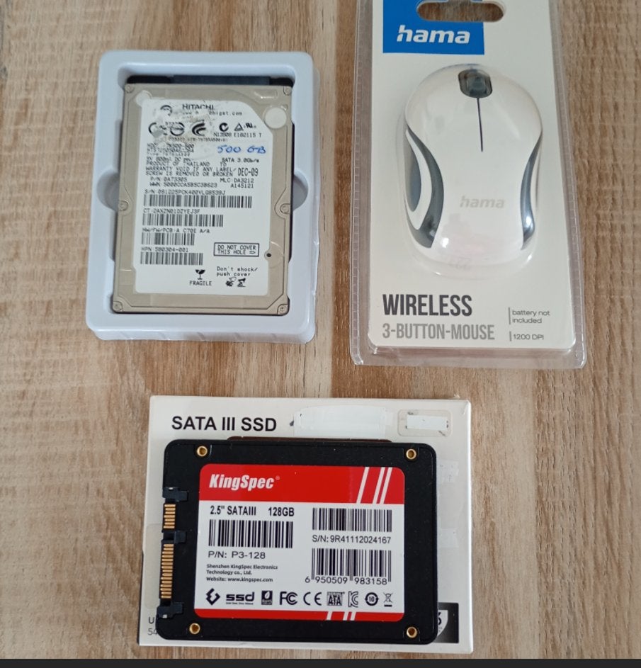 2 disques durs SSD-HDD -souris neuve +Sacoche PC portable -, Computers en Software, Harde schijven, Gebruikt, SSD, Ophalen