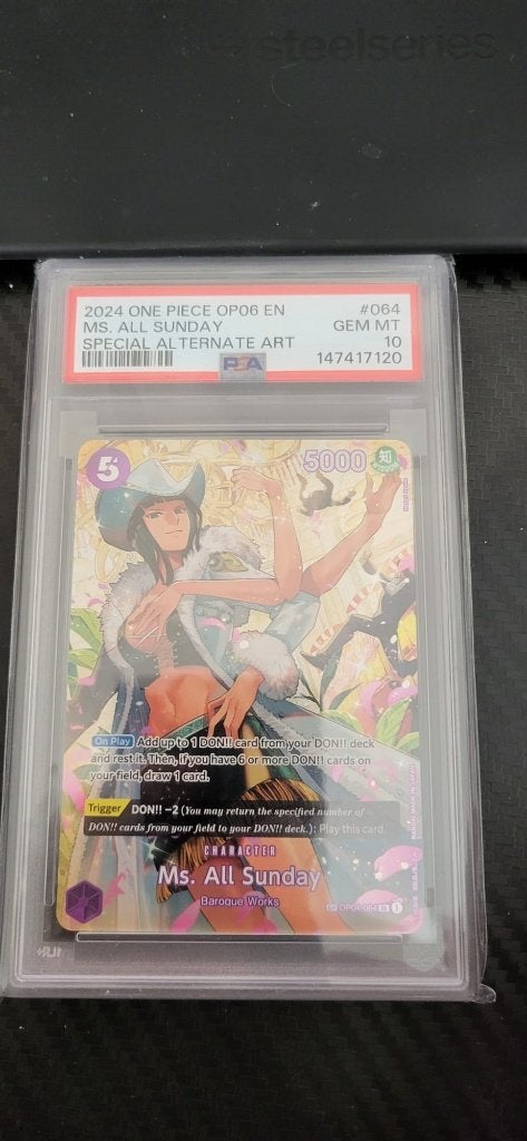 Diverse One Piece PSA 10 slabs, Hobby en Vrije tijd, Ophalen, Zo goed als nieuw, Overige typen