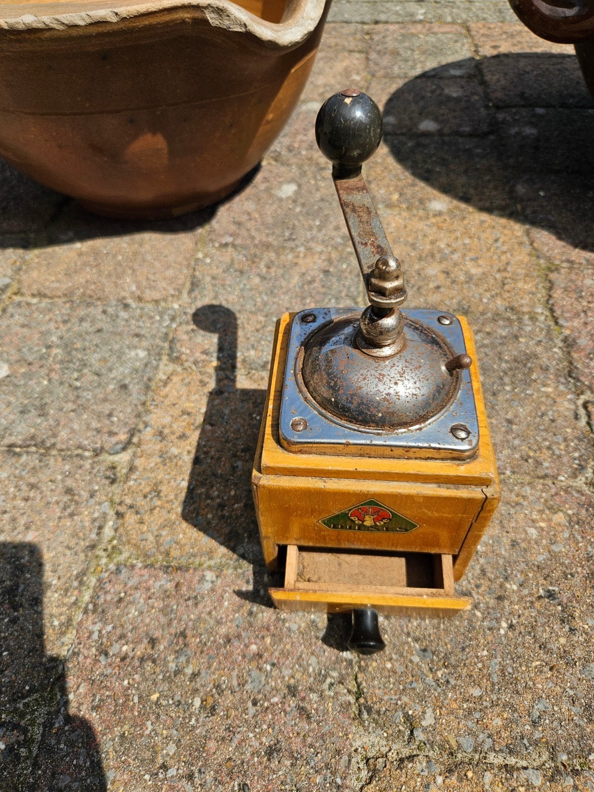 Oude koffiemolen, Antiek en Kunst, Antiek | Keukengerei, Ophalen