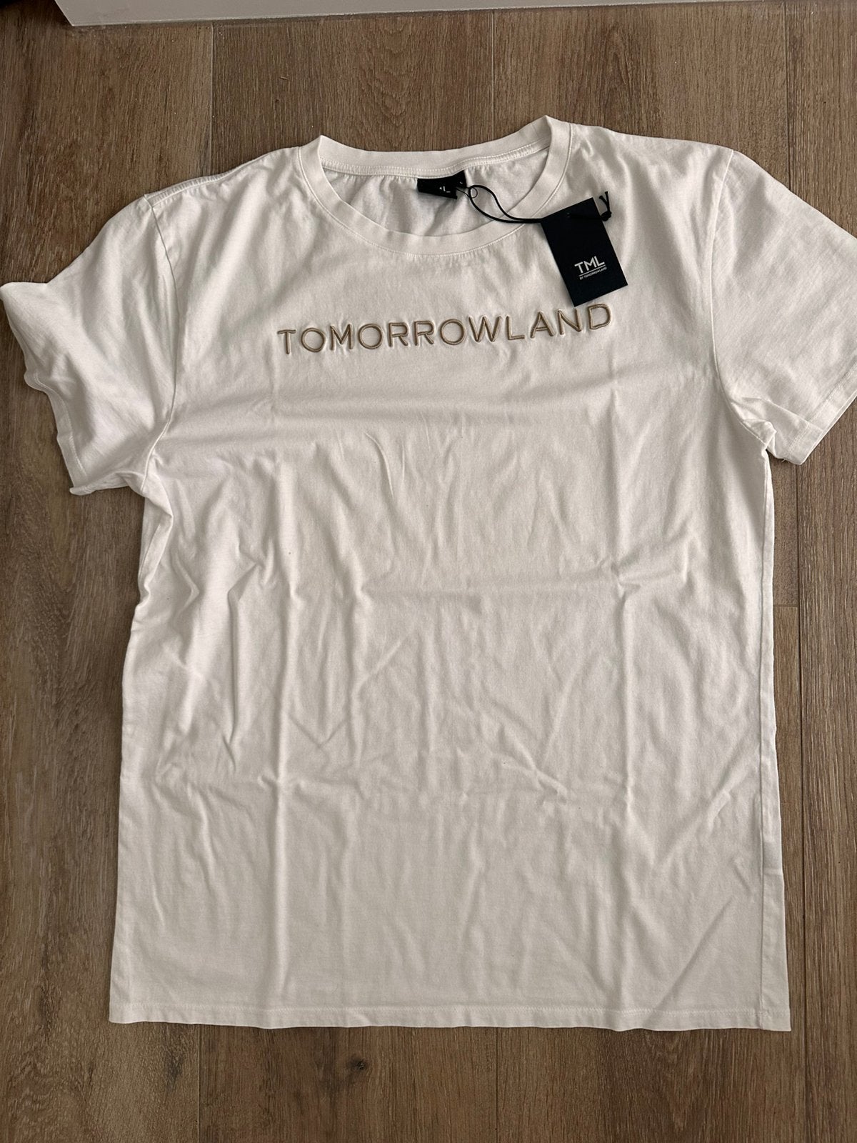 Tomorrowland - witte t shirt - Large, Enlèvement ou Envoi, Neuf, Taille 52/54 (L), Blanc