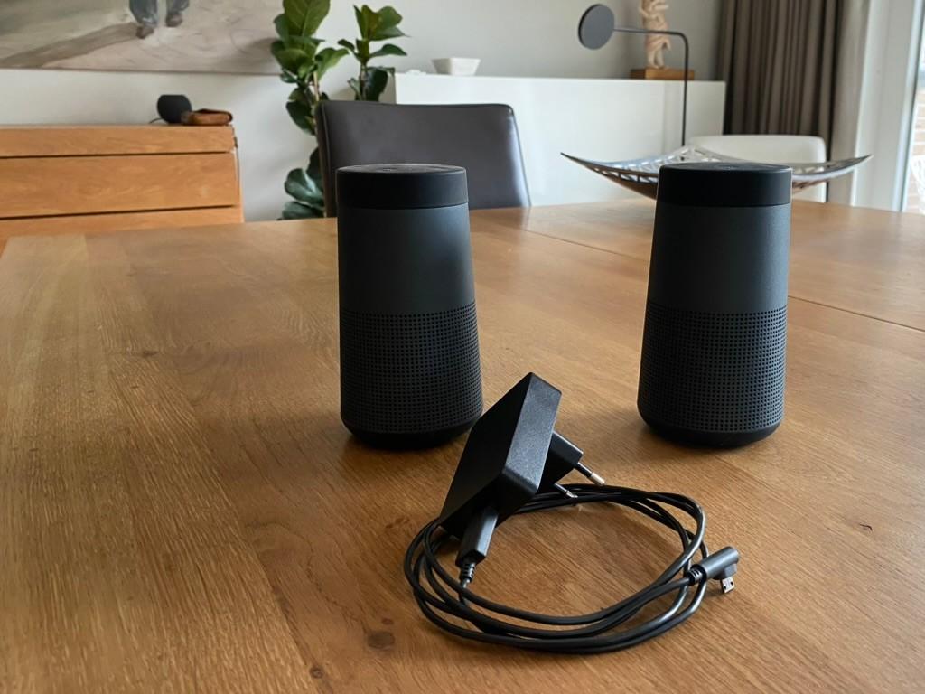 Twee Bluetooth speakers van Bose, TV, Hi-fi & Vidéo, Enceintes, Moins de 60 watts, Comme neuf, Enlèvement, Haut-parleurs Frontaux, Arrière ou Stéréo