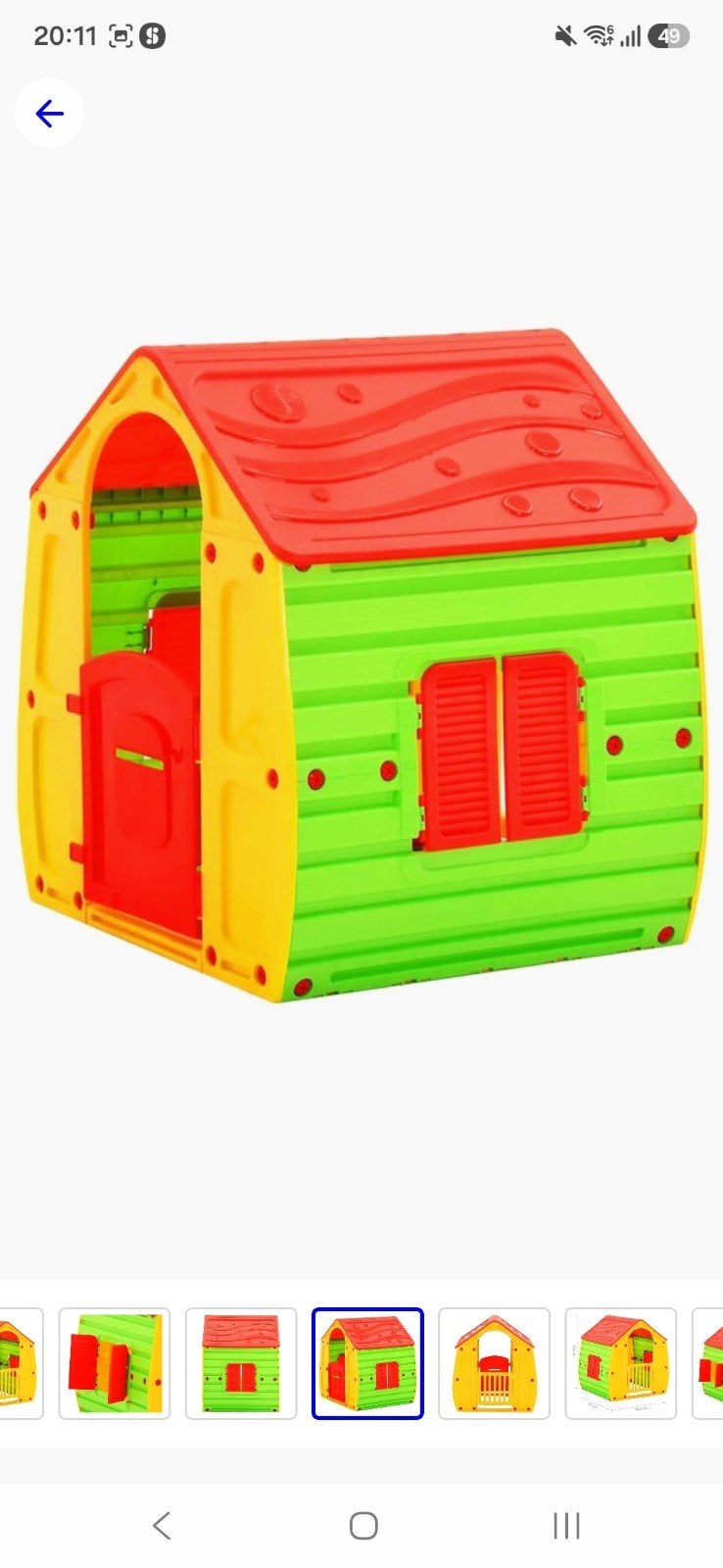 kinderspeelhuis 102x90x109cm, Ophalen, Zo goed als nieuw, Overige materialen