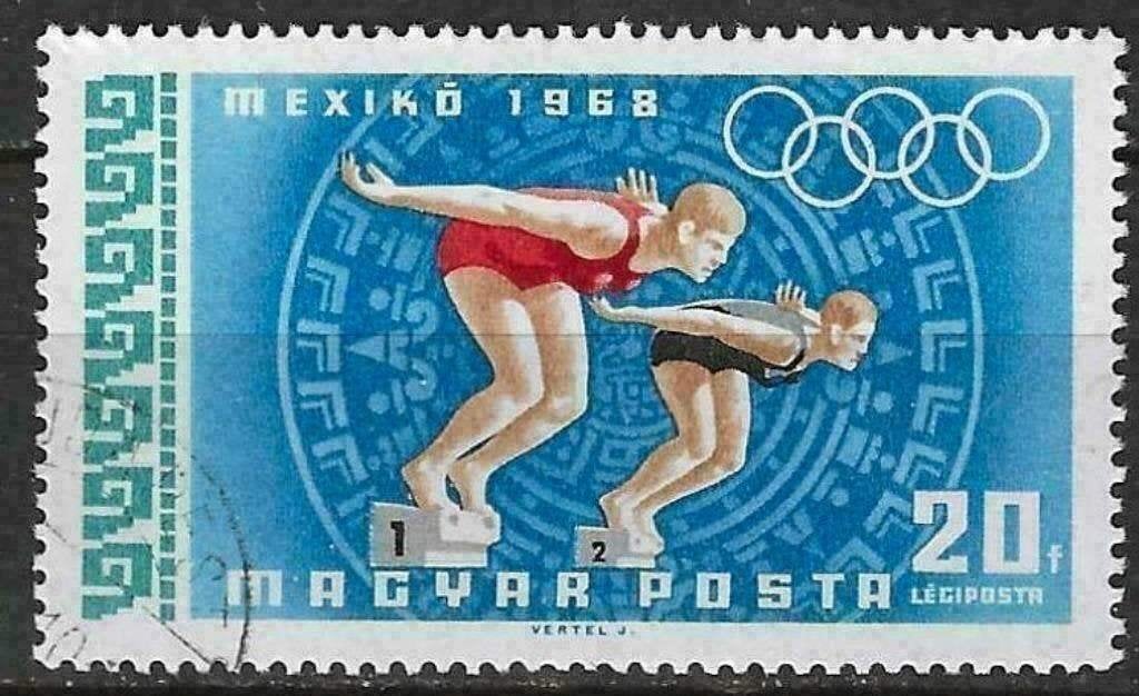 Hongarije 1968 - Yvert 301PA - Olympische Zomerspelen (ST), Verzenden, Gestempeld