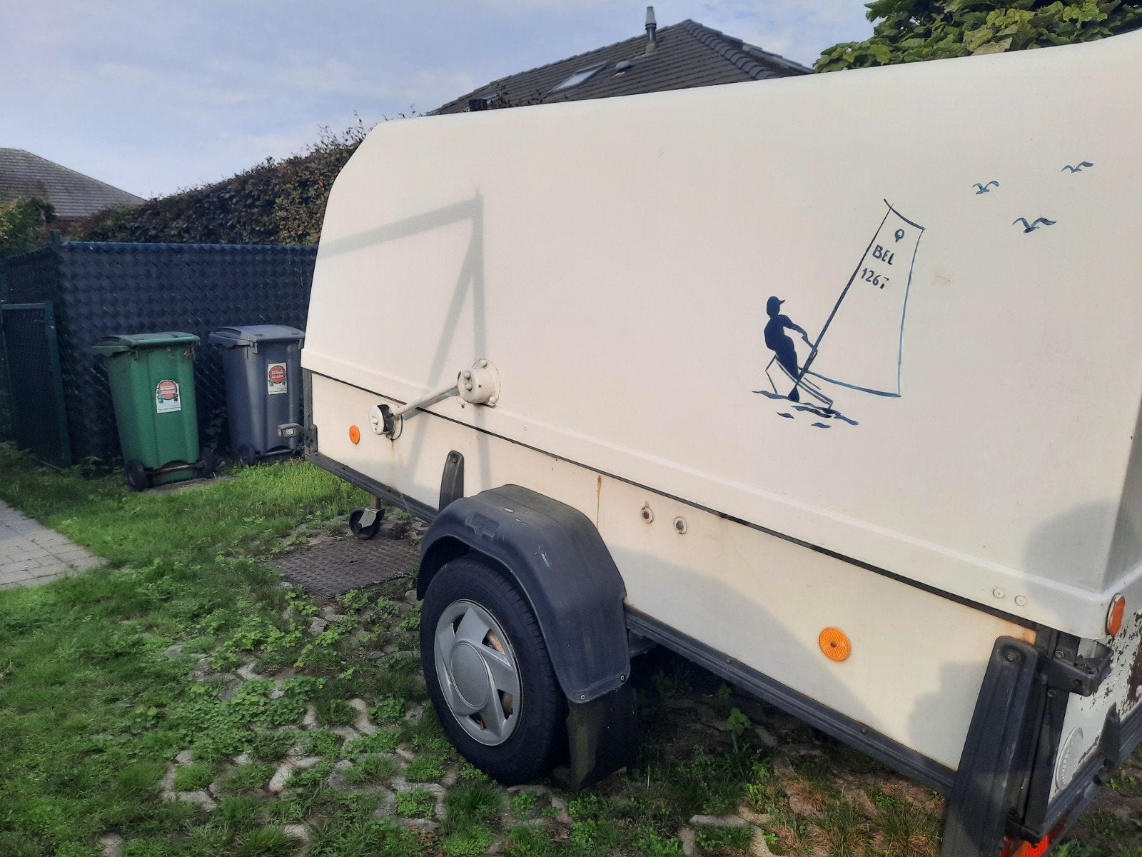 aanhangwagen / remorque optimisten te koop, Ophalen