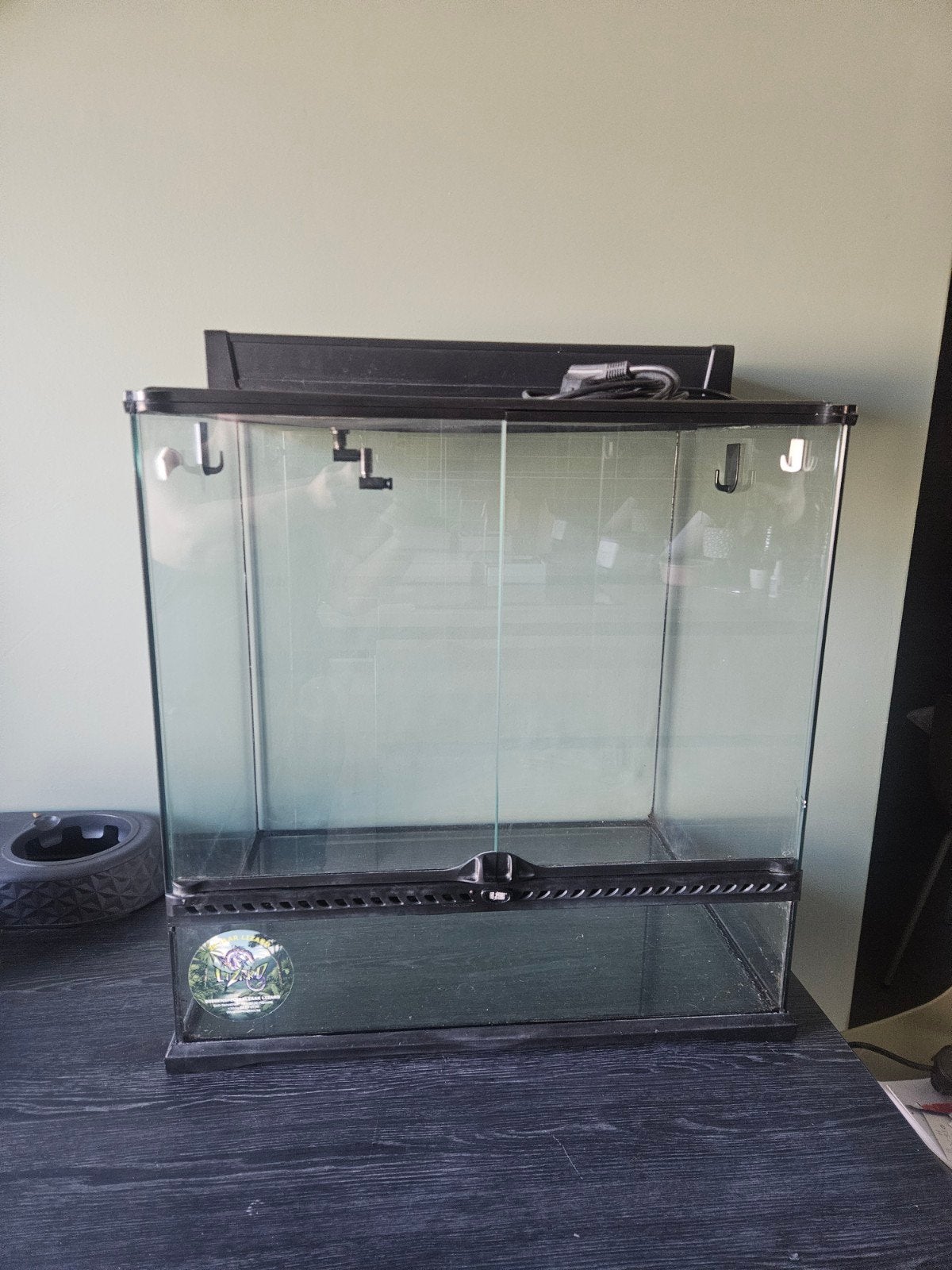 terrarium met lichtbak., Enlèvement