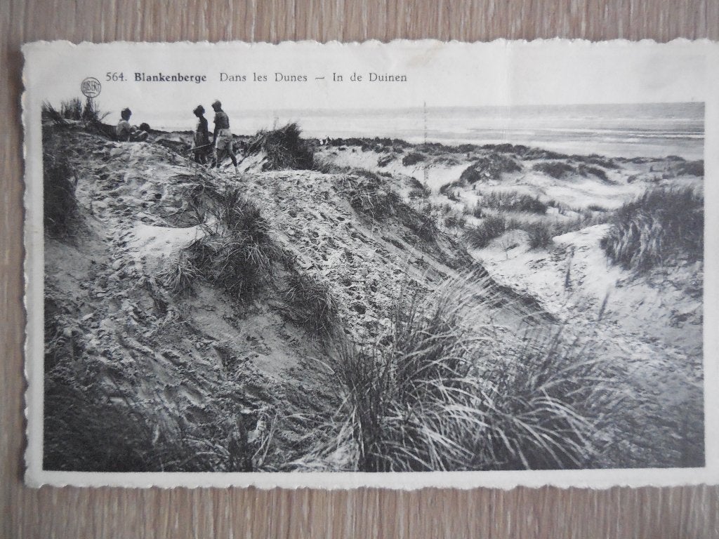 postkaart Blankenberge Duinen, Verzamelen, Ophalen of Verzenden, 1940 tot 1960, Gelopen, West-Vlaanderen