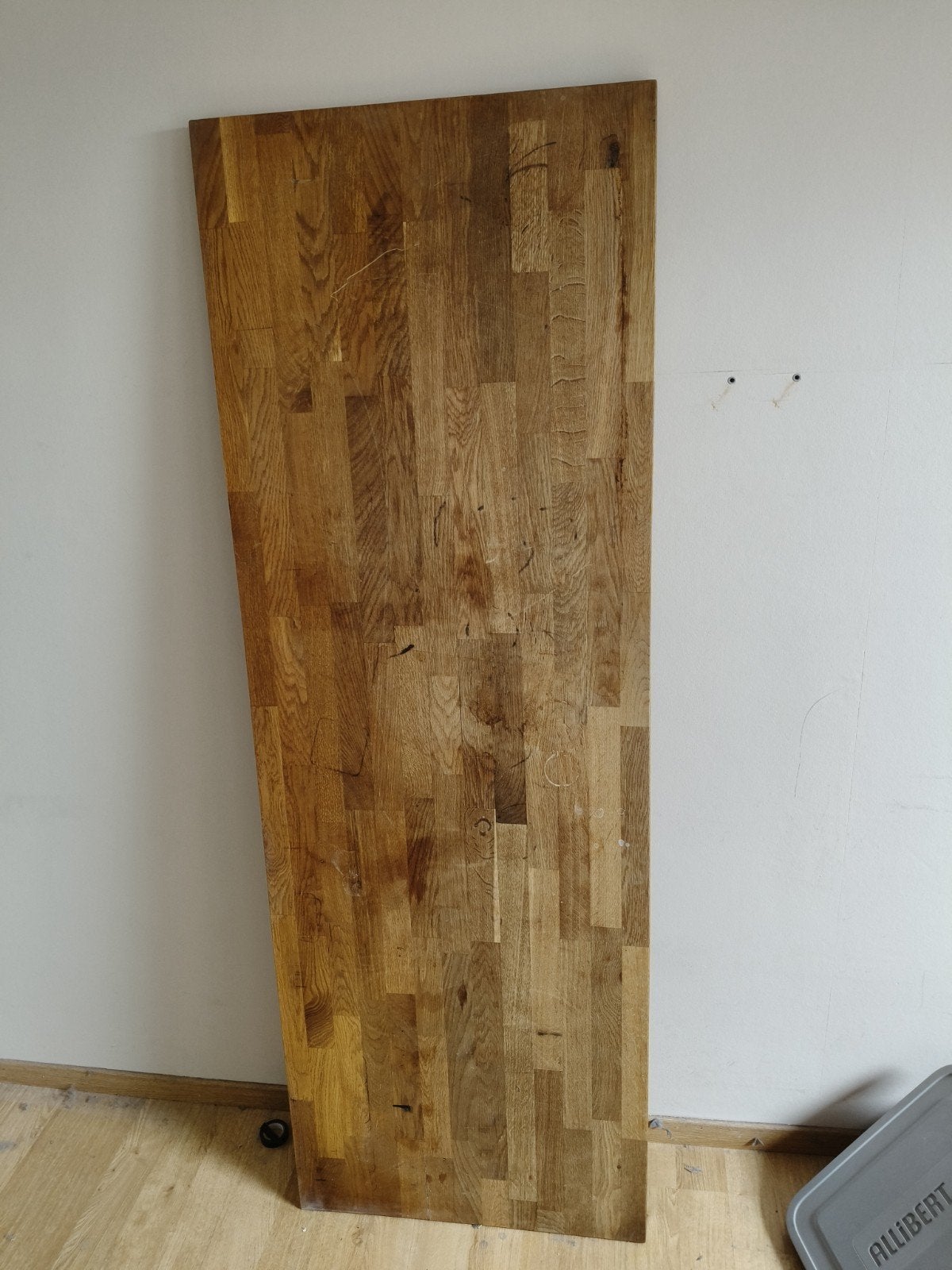 Gratis Oud houten keukenblad, Ophalen