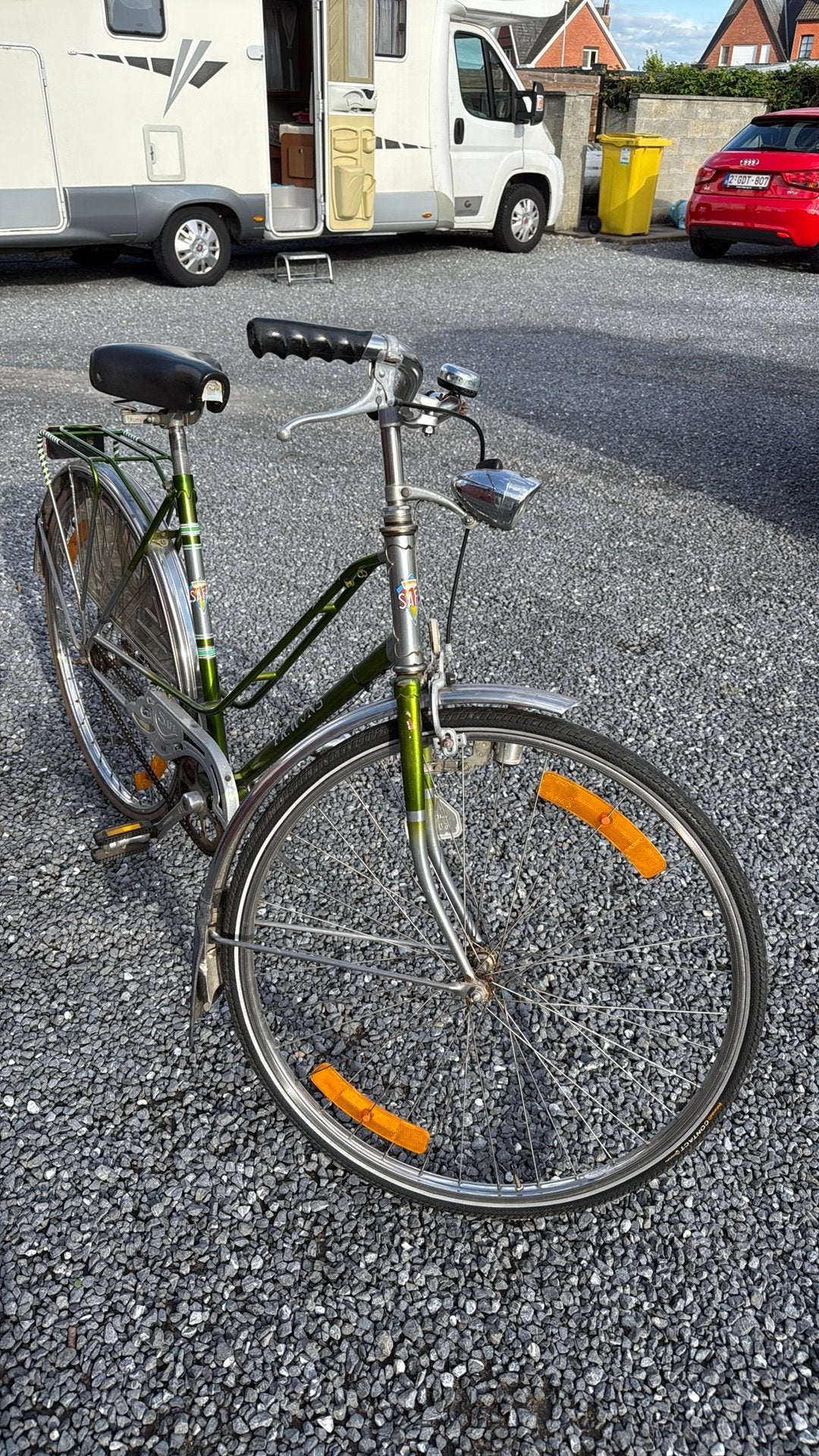 Oude fiets, Fietsen en Brommers, Fietsen | Oldtimers, Ophalen, Terugtraprem, Jaren '60 of nieuwer