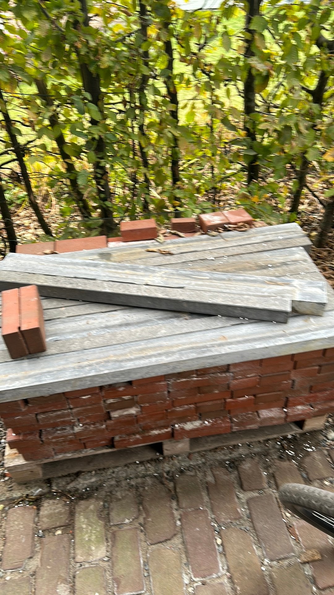 Klinkers + boordsteen, Jardin & Terrasse, Béton, Enlèvement, Utilisé, 5 à 10 m²