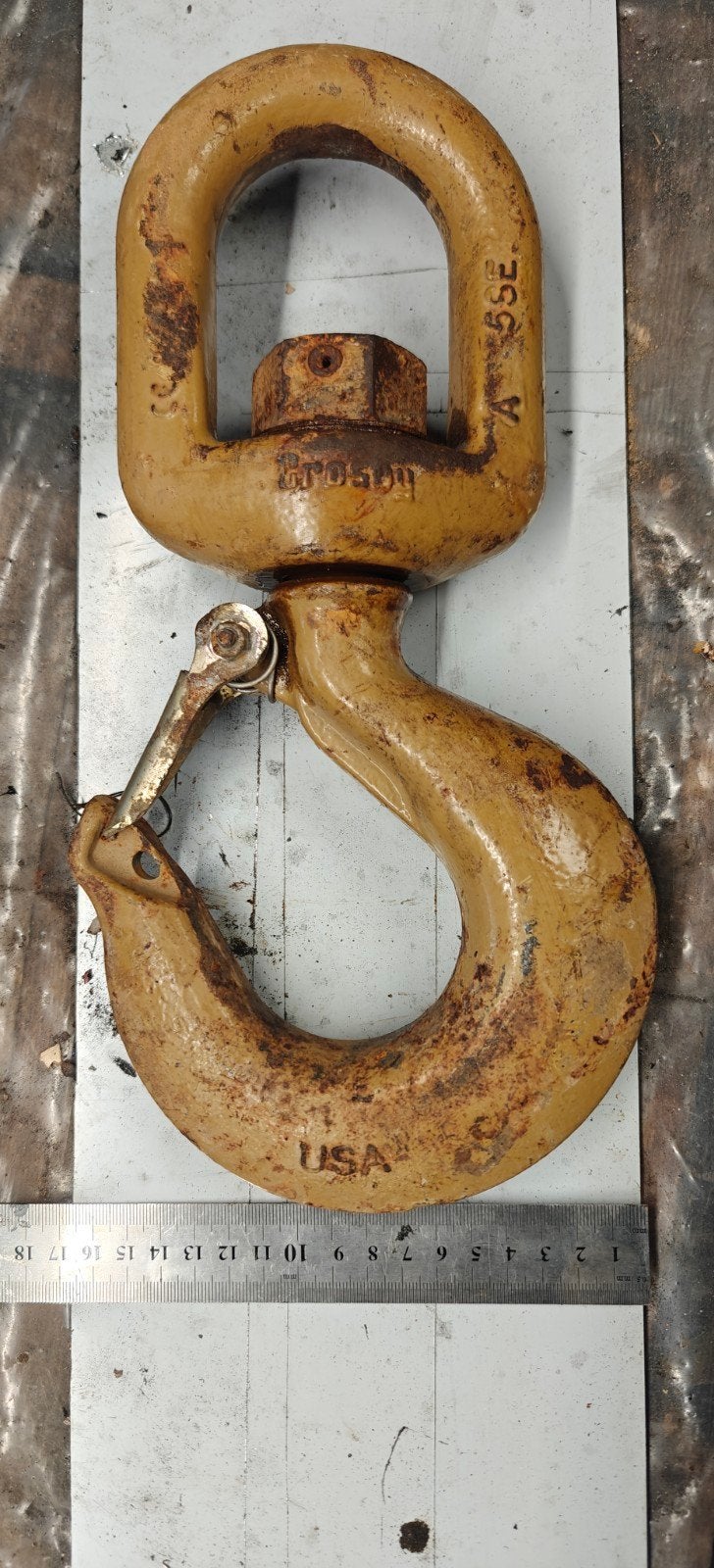 Crosby 5 Tons Draaibare Hijshaak / Swivel Hook – USA, Ophalen of Verzenden