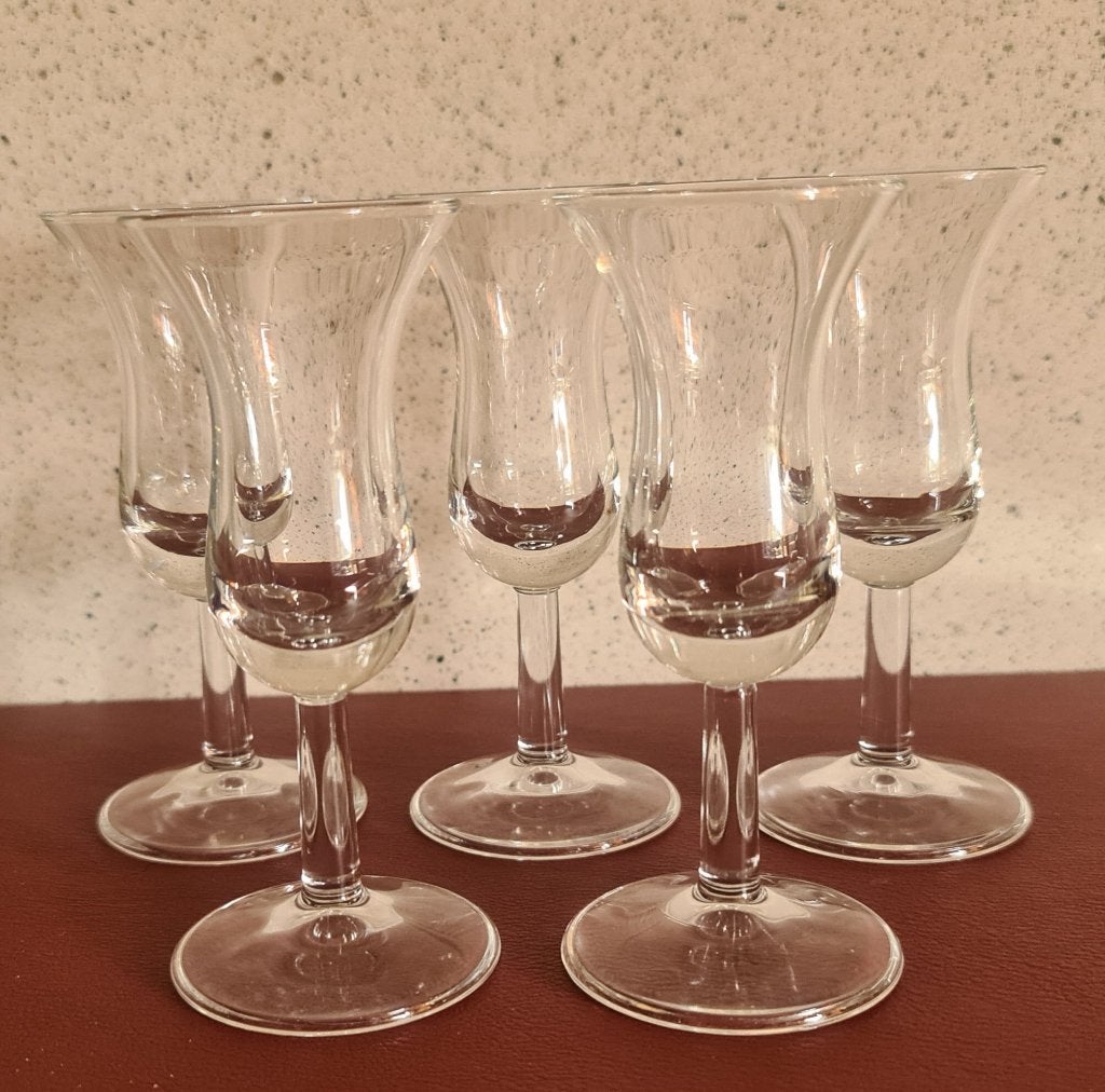 5 grappaglazen, Verzamelen, Glas en Drinkglazen, Ophalen of Verzenden, Zo goed als nieuw, Overige typen