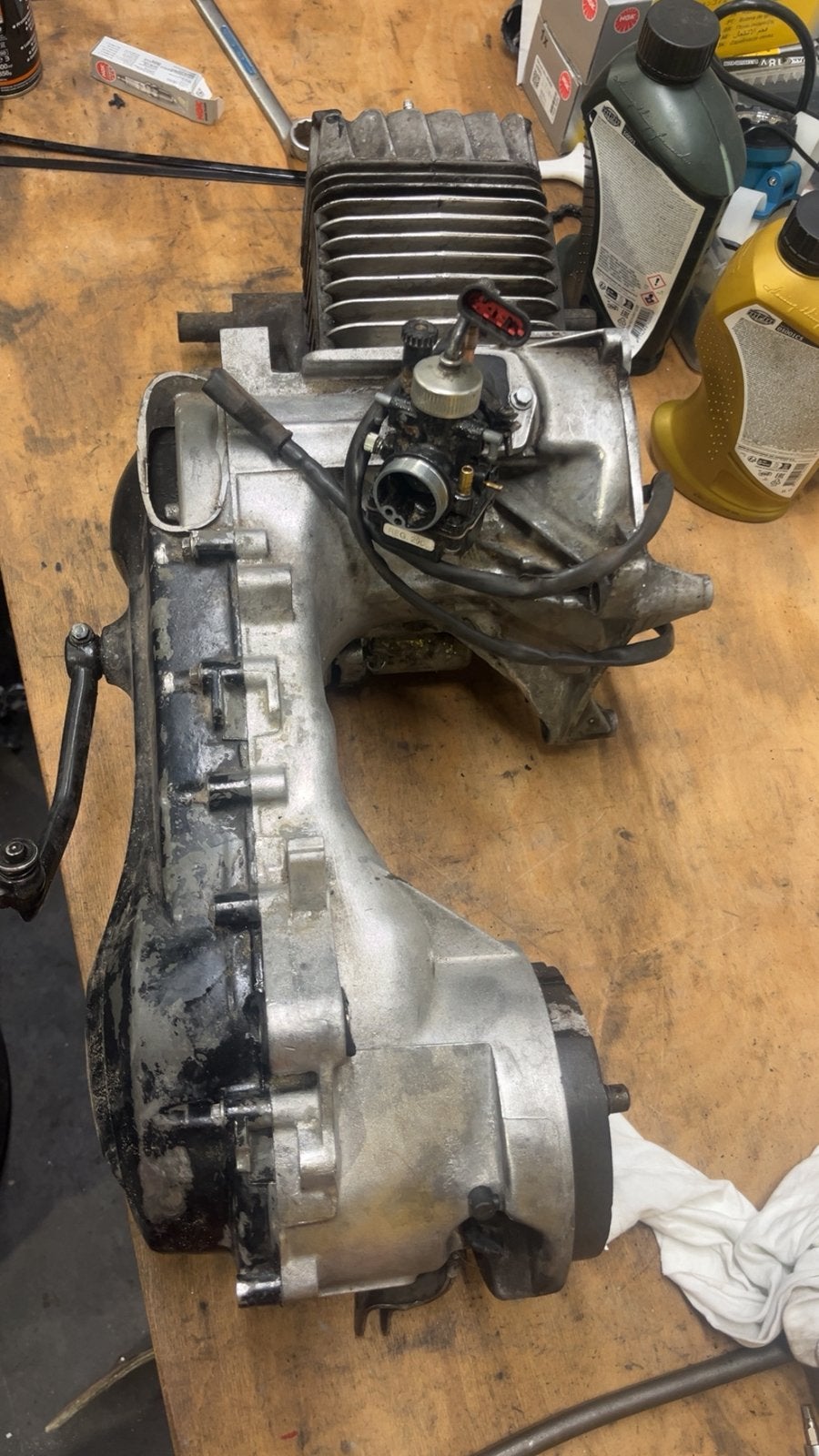 125 cc piaggio 2t blok, Fietsen en Brommers, Ophalen of Verzenden, Blok, Piaggio