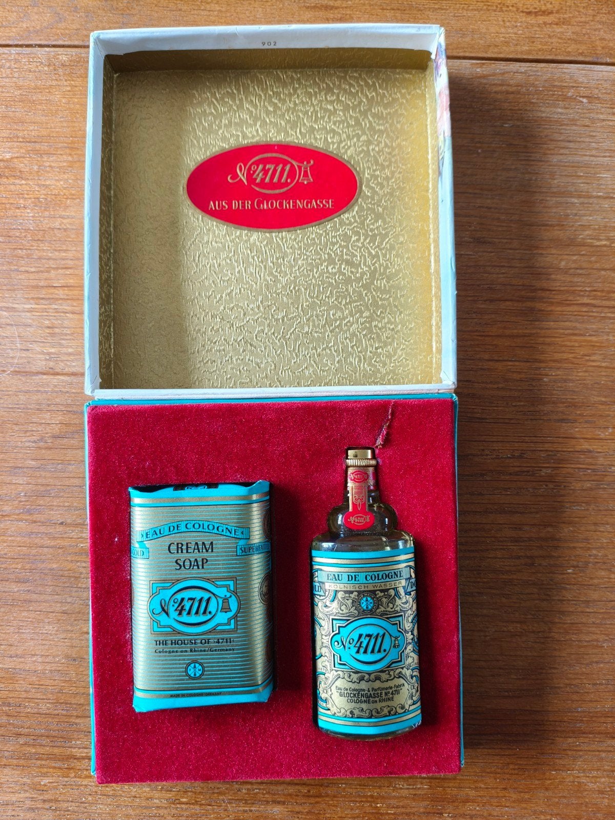 mooie zeldzame vintage geschenkset van 4711 Eau de Cologne, Enlèvement ou Envoi, Neuf, Plein