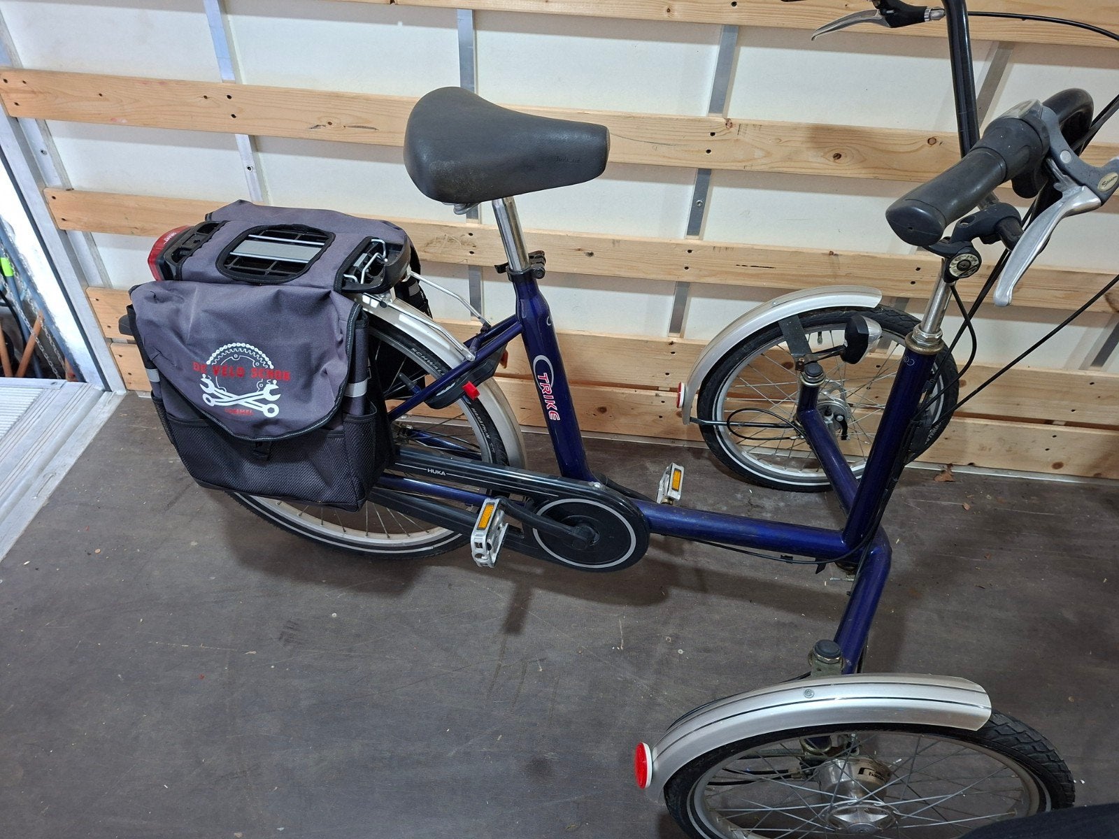 Fiets trike, Ophalen