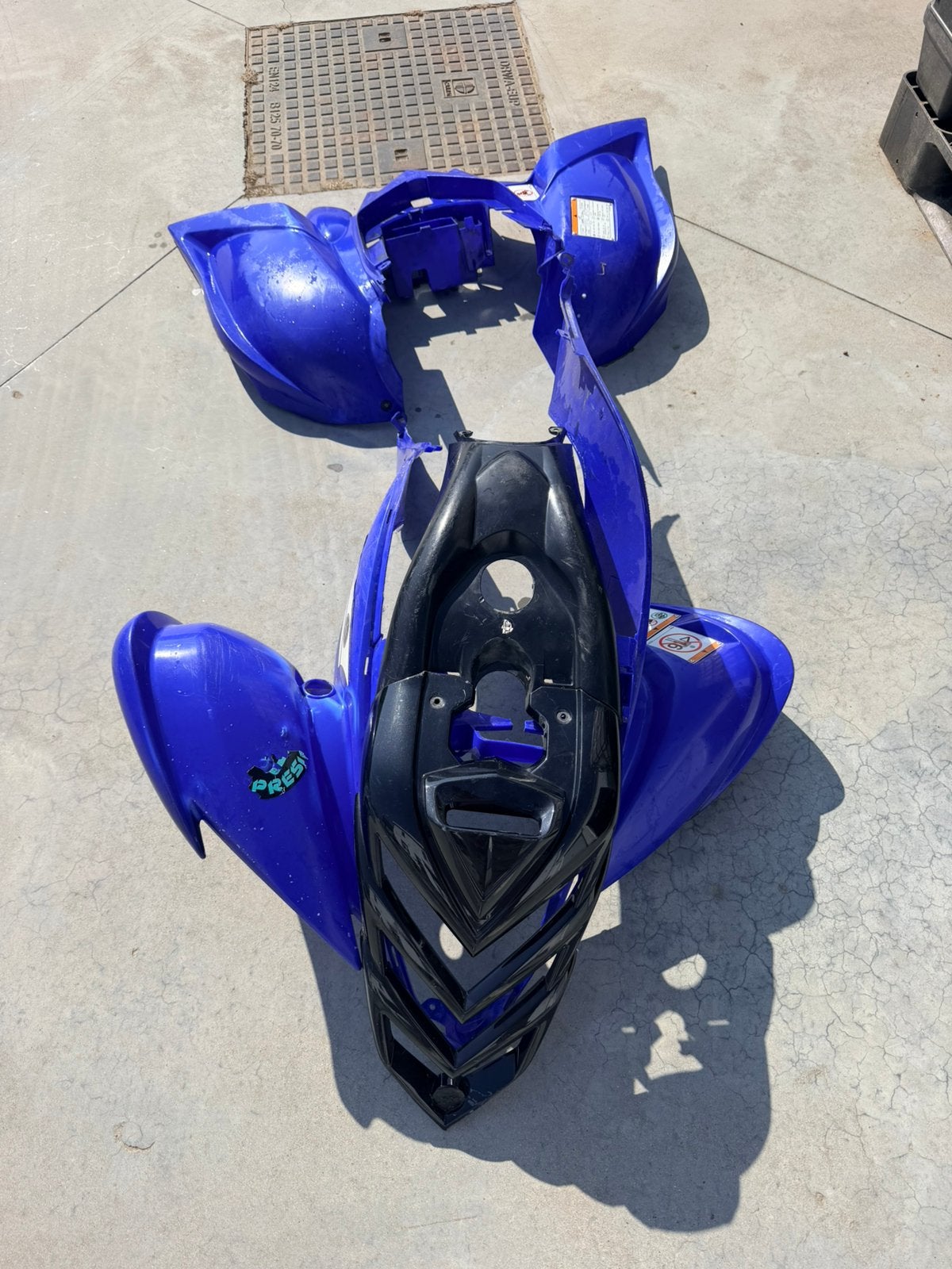 Kappenset Yamaha Raptor 700, Ophalen