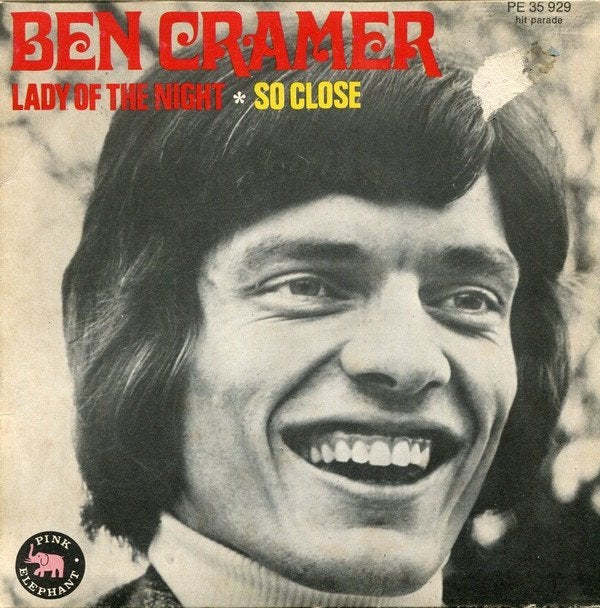 7" Ben Cramer – Lady Of The Night, CD & DVD, Vinyles Singles, Enlèvement ou Envoi, 7 inch, Utilisé, Pop