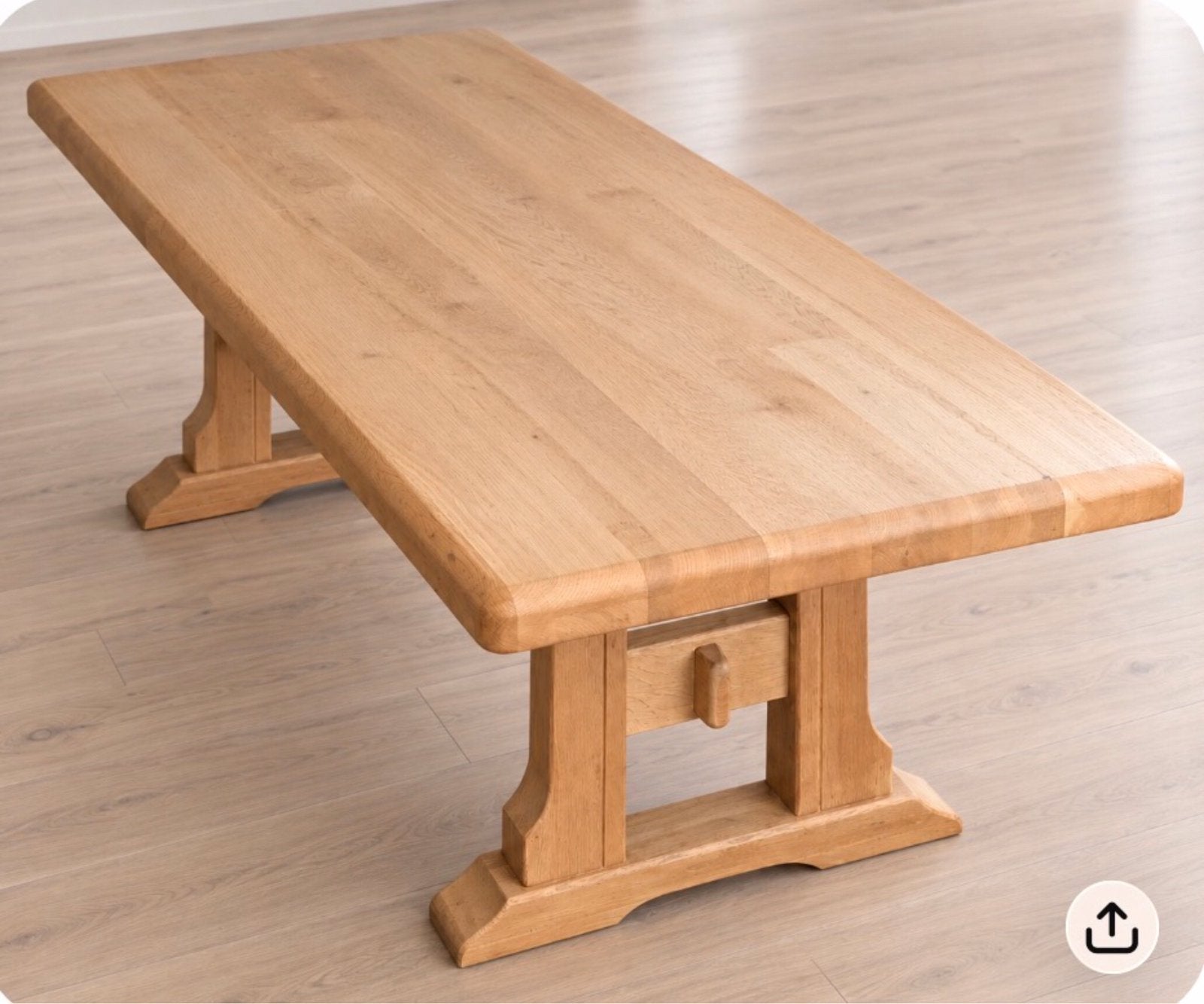 Tafel massieve eik, Huis en Inrichting, Ophalen, Zo goed als nieuw