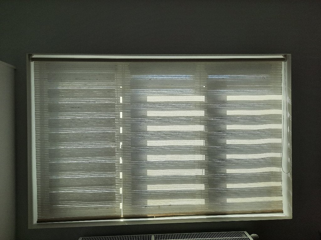 Store, Utilisé, Crème, Accessoires de montage inclus, Store enrouleur