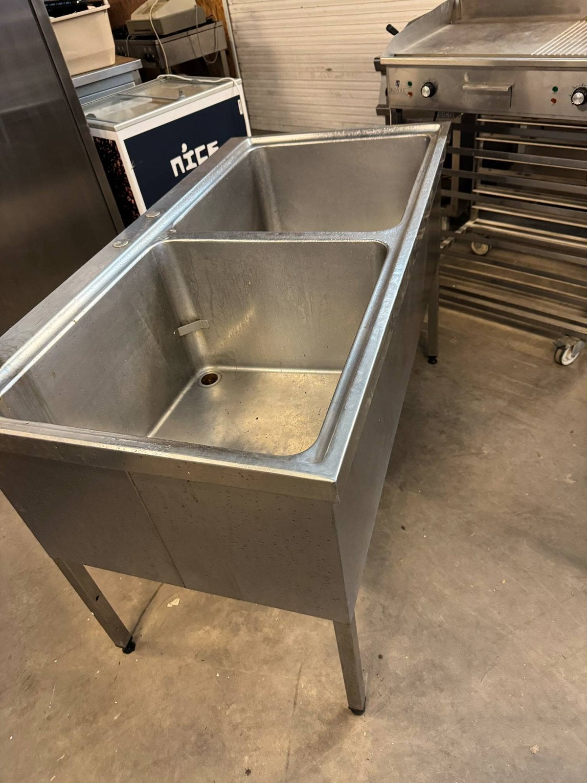 Horeca inox spoelbak, Enlèvement ou Envoi, Comme neuf, Inox