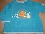 blauwe longsleeve Hema maat 68, Kinderen en Baby's, Babykleding | Maat 68, Gebruikt, Ophalen of Verzenden, Hema, Jongetje
