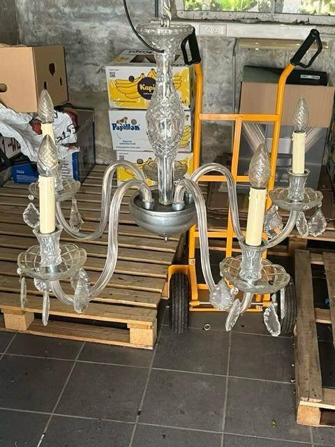 lustre, Enlèvement, Utilisé, Verre, Année 60 ?