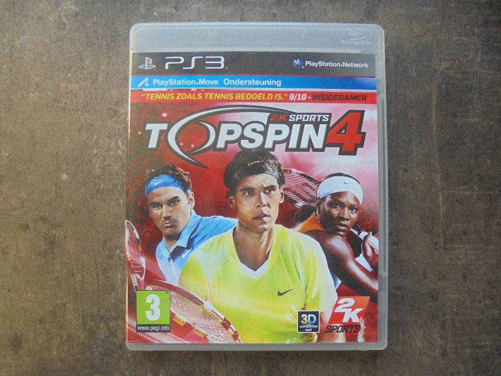 Topspin 4 voor PS3 (zie foto's), Consoles de jeu & Jeux vidéo, Enlèvement ou Envoi, 2 joueurs, Utilisé, À partir de 3 ans