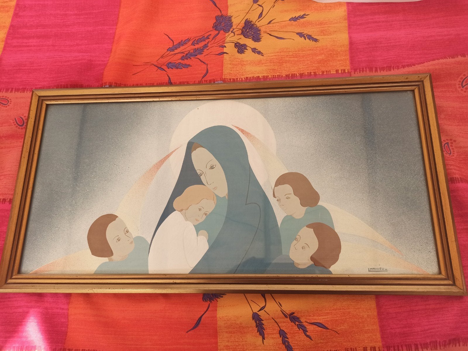 Peinture de la Vierge avec un enfant et des anges, Enlèvement