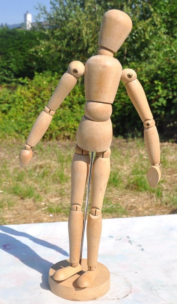 mannequin articulé en bois pour dessinateur, Enlèvement ou Envoi, Comme neuf, Autres types