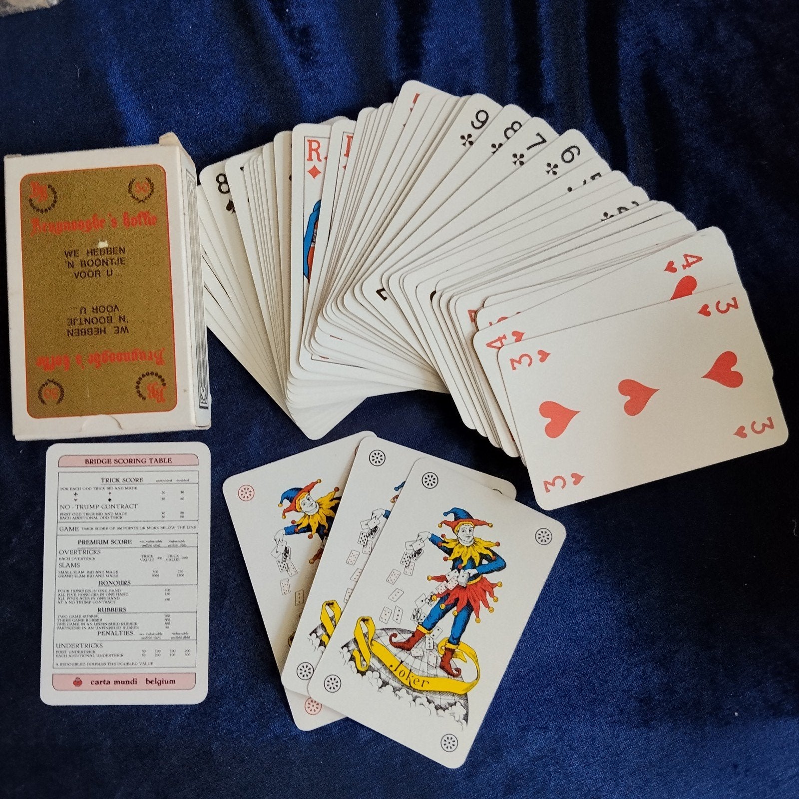 vintage speelkaarten Bruynooghe, Enlèvement ou Envoi, Carte(s) à jouer