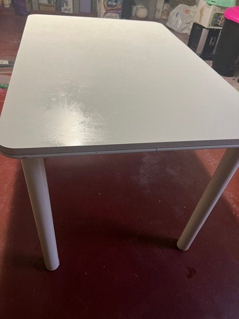 stevige witte keukentafel 80x120 cm, 100 à 150 cm, Quatre personnes, Enlèvement, Utilisé