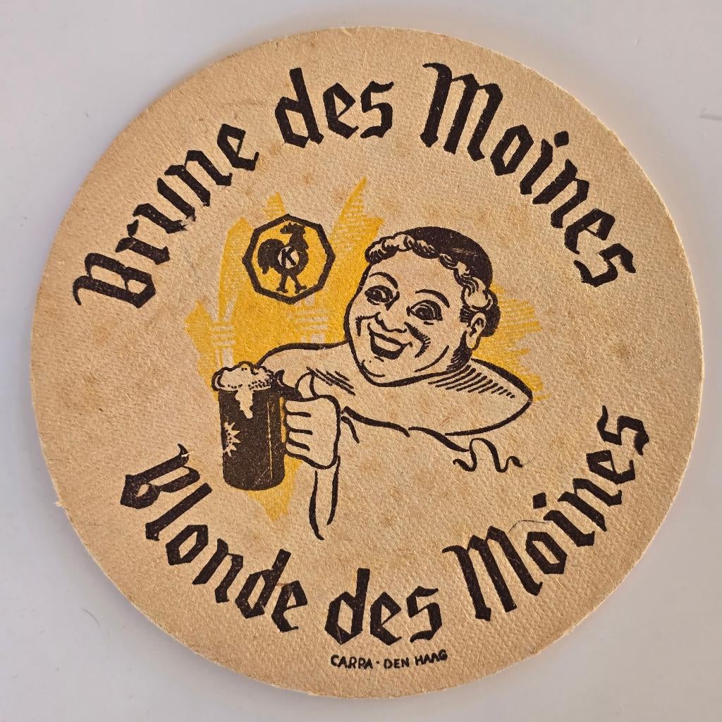 Blonde des Moines sous-bock bierviltje bierdeckel coaster, Envoi, Utilisé, Sous-bock