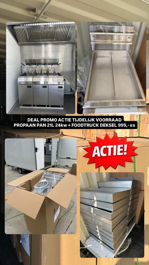 Combisteel propaan frituurpan + Speciaal deksel ACTIE PROMO, Ophalen, Nieuw