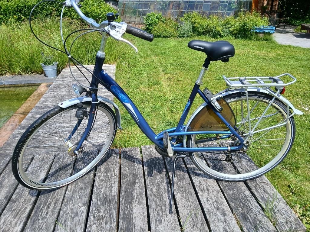 Blauwe damesfiets Sparta, Fietsen en Brommers, Ophalen, Sparta, Versnellingen, Zo goed als nieuw