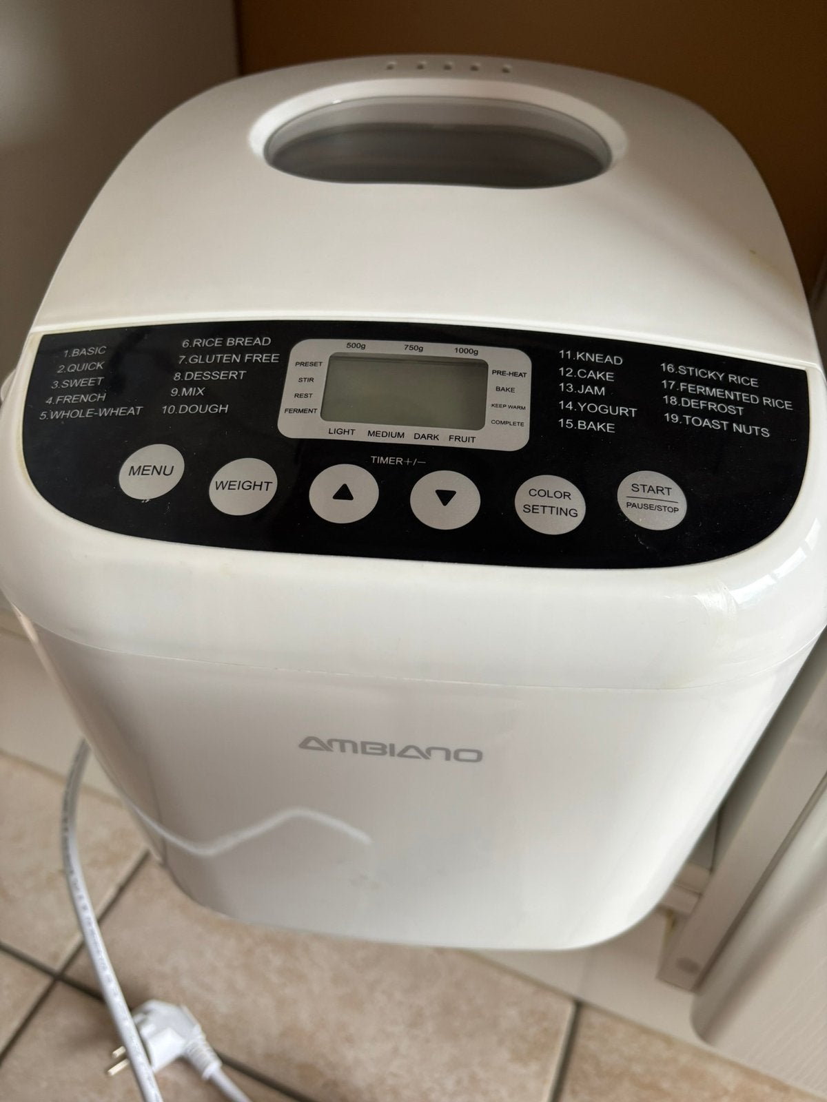 Broodbakmachine ambiano, Elektronische apparatuur, Ophalen, Zo goed als nieuw