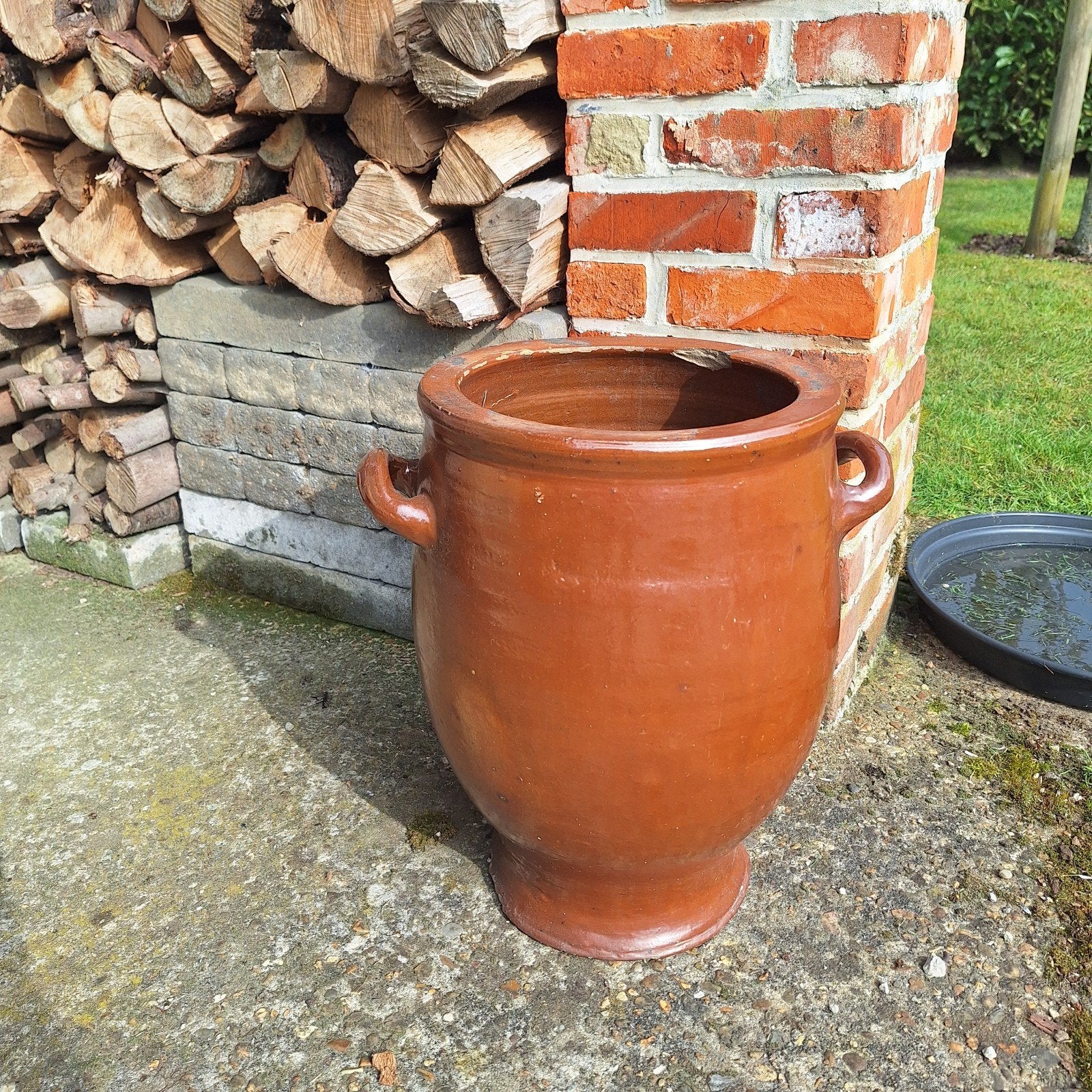 Bloempot (steinen pot), Ophalen